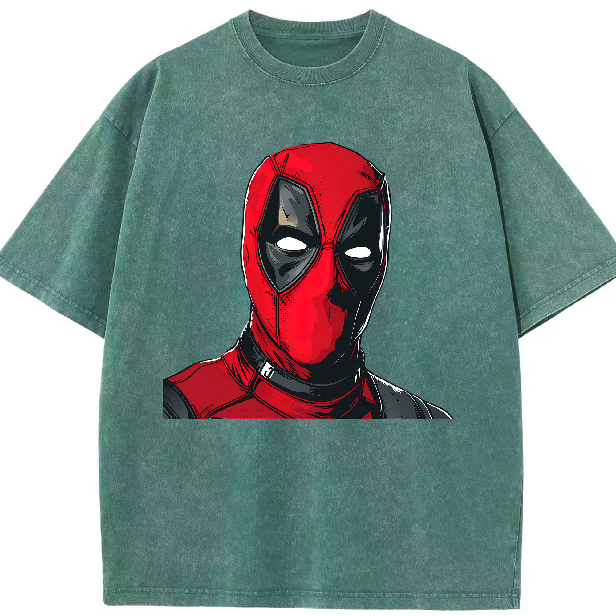 （画像用） Deadpool デッドプール 綿100% ヴィンテージ風 半袖Tシャツ（フロントプリント）